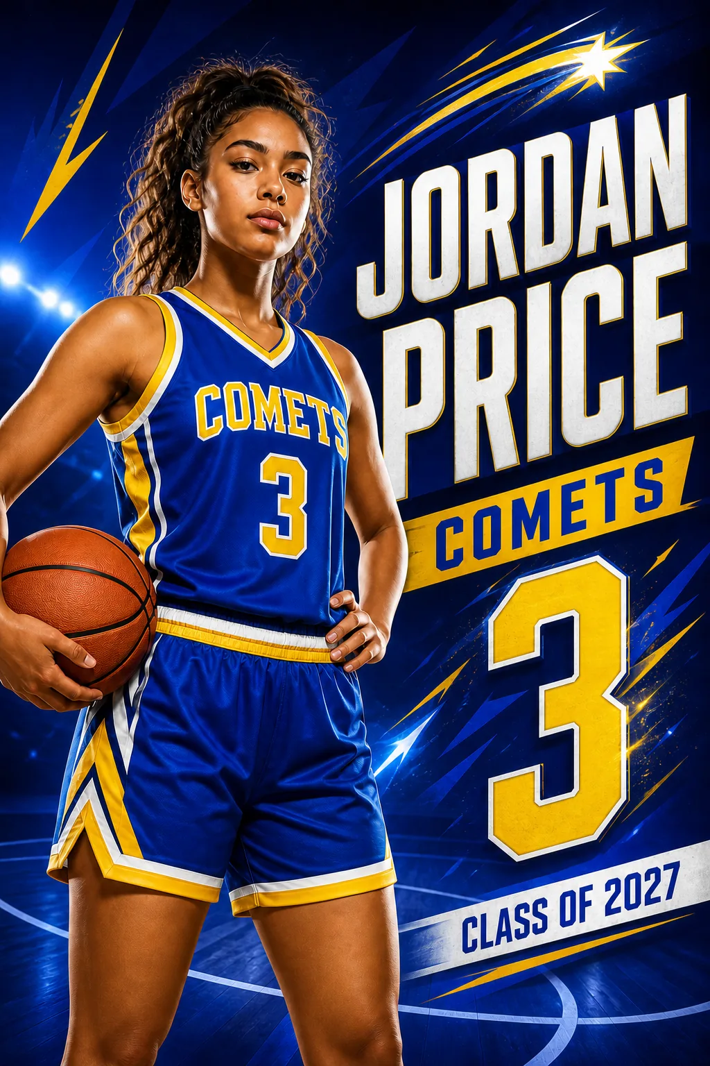 Jordan Price basketball player banner