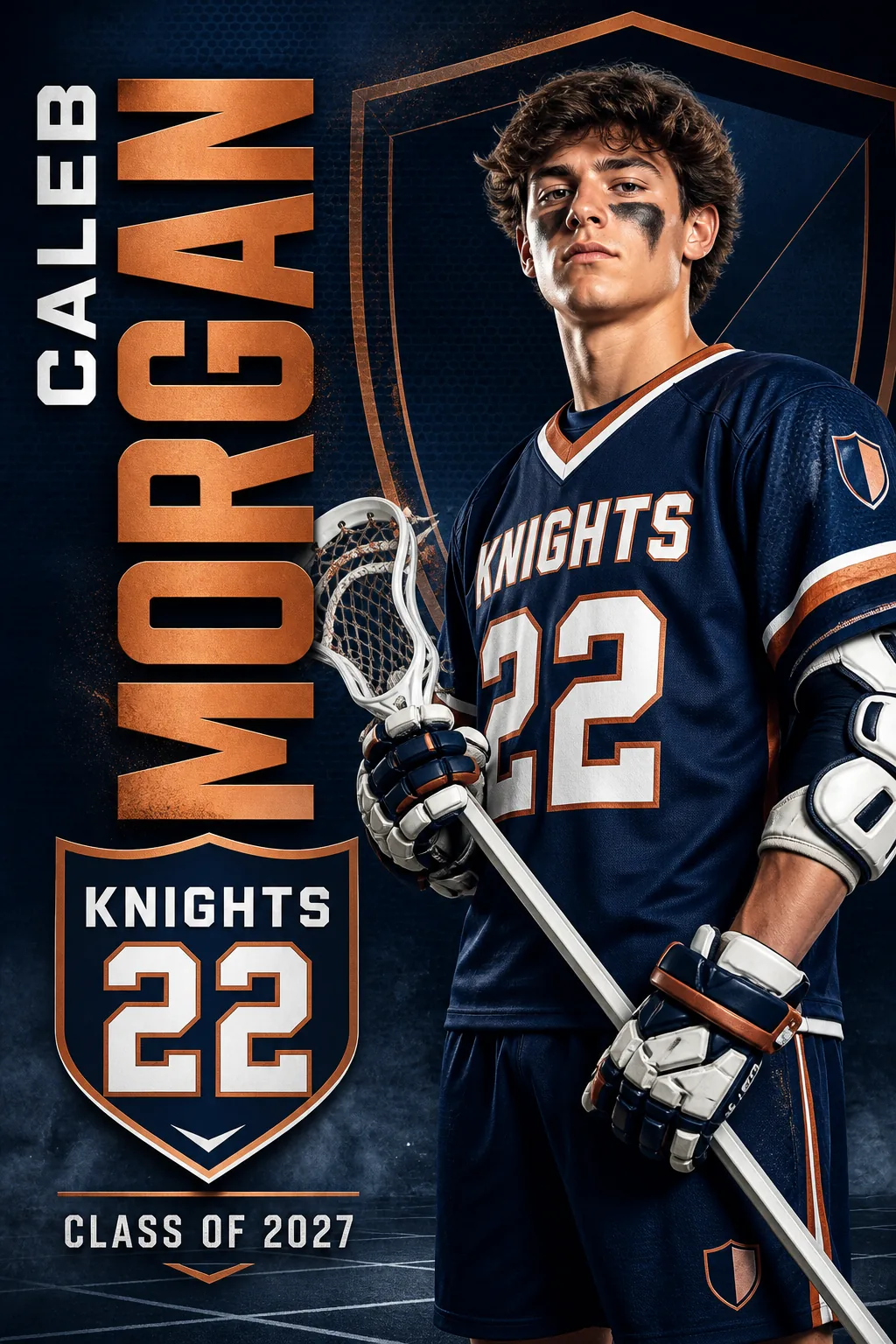 Caleb Morgan lacrosse player banner